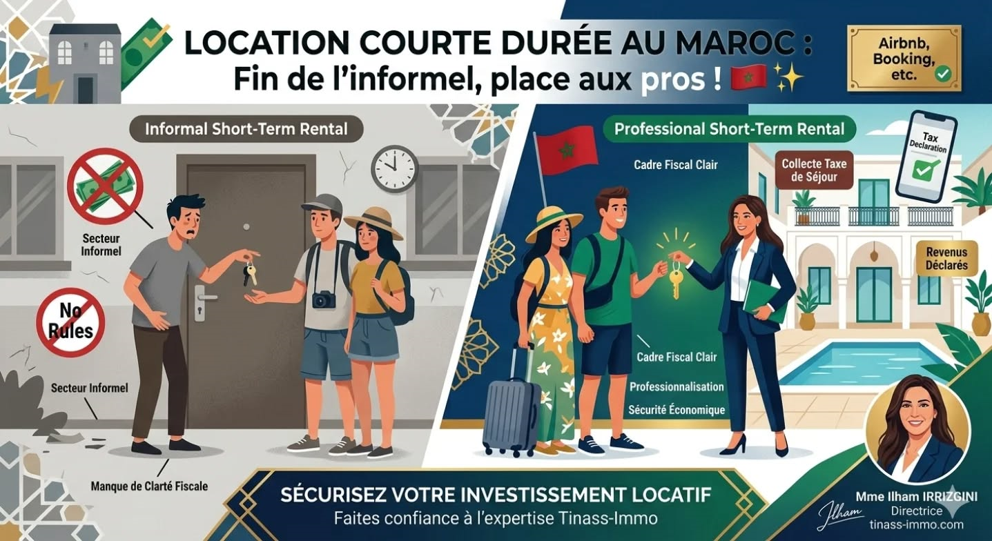 Location courte durée au Maroc : Fin de l'informel, place aux pros ! 🇲🇦✨
