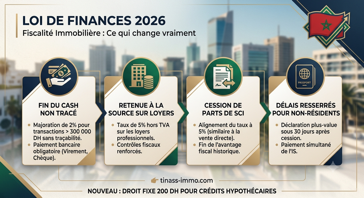 Loi de Finances 2026 : ce qui change vraiment pour l'immobilier au Maroc