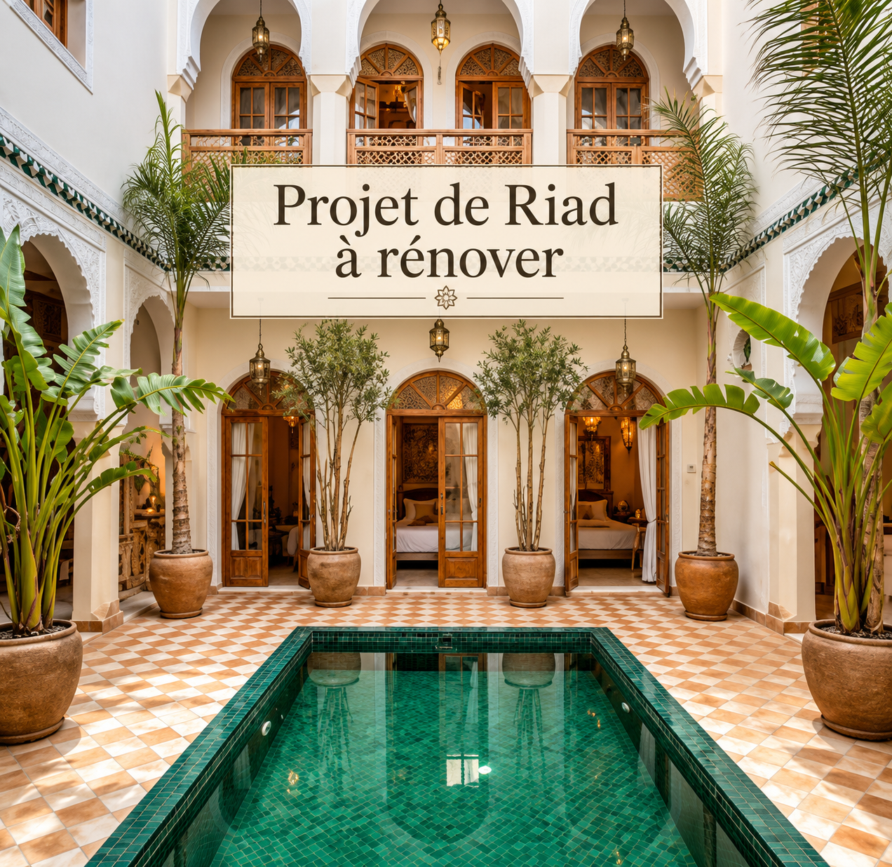 Superbe Projet de Riad Maison d'Hôtes (7 Chambres) – Bab Taghzout, Marrakech