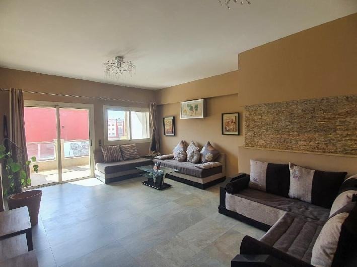 Très bel appartement à louer en longue durée,  2 chambres 2sdb, salon, Terrasse et parking à Haut Founty