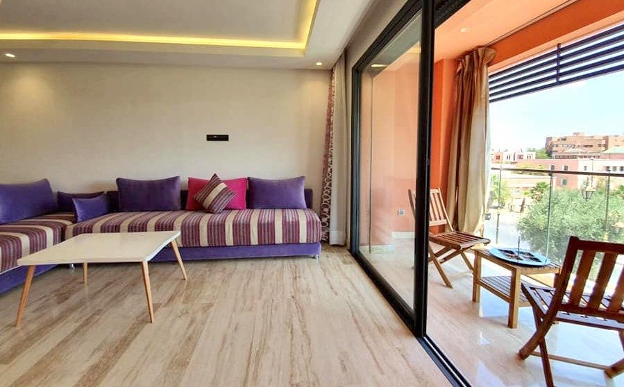 Bel Appartement meublé avec  grande terrasse à  l'hivernage