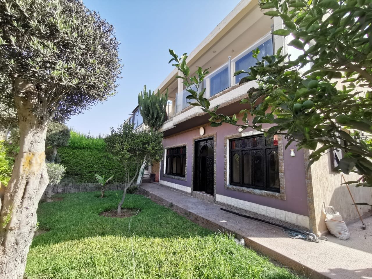 Niveau de maison rez de jardin à louer vide de 2ch avec jardin située au calme à Aghroud