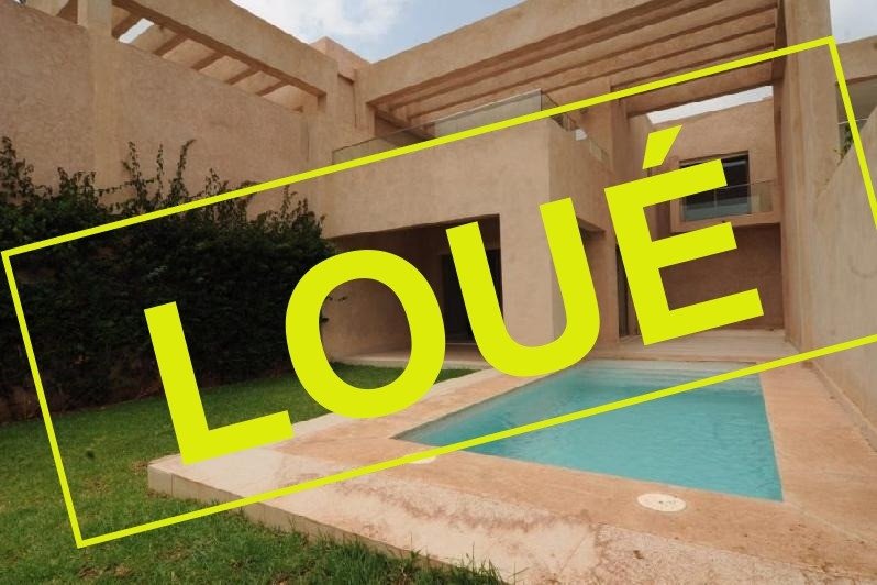 Belle villa de style contemporain à louer vide avec une vue panoramique sur le golf et piscine privative au Prestigia Golf Resort - Marrakech