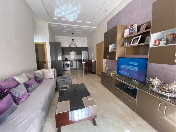 Appartement au rez de chaussée à vendre Meublé tout neuf de 2 chambres 2 SDB avec une jolie terrasse privée aux jardins d'Agadir