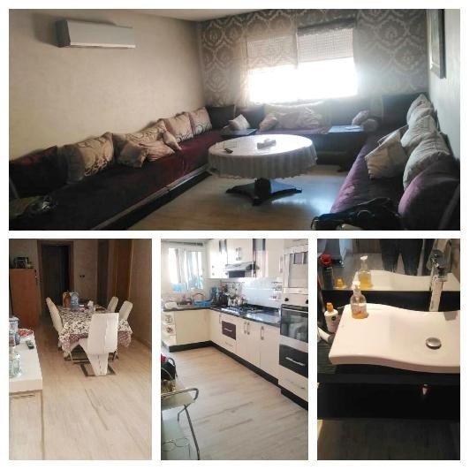 TINASS IMMO vous propose un appartement en vente de 2 chambres d'une sup de 104m² au 3ème étage d'un immeuble calme et sécurisé  avec ascenseur près du centre agadir et souk à AGADIR