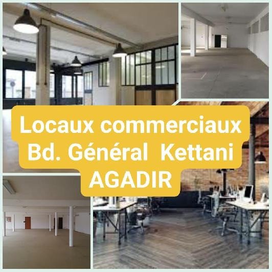 à vendre 3 locaux commerciaux bien placés sur le prestigieux Bd général kettani à  Agadir à qq. Pas de la marina et de la corniche